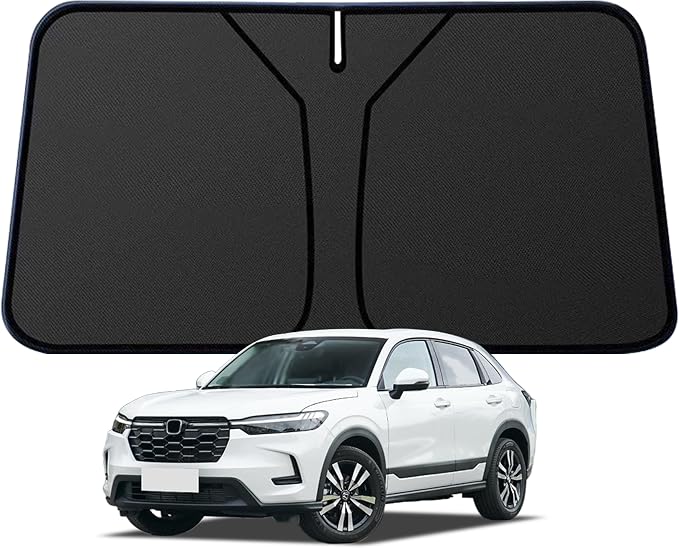 HRV Windshield Sun Shade for Honda HR-V HRV 2023 2023 2024 2025 2026 Blocks UV Rays Accessories,1:1 Custom Foldable Thickened Wear-Resistant Front Window Sunshade Visor,Keeps Your Car Cooler by Achaltiza