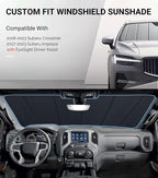 Pigenius Windshield Sun Shade for Subaru Crosstrek 2018-2023, Impreza 2017-2023. with Eyesight Driver Assist - Safeguard - Image 2