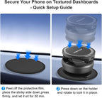 Magnetic Phone Holder for Car, 2025 Upgrade with 96LBS Ultra Suction & 2800gf Strong Magnet, 360° Adjustable Hands-Free Mount, Premium Car Accessories for Women Men, Fits iPhone/Android - Image 4