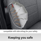 coverdream Forester Seat Covers Custom Fit for 2019-2023 2024 Subaru Forester Seat Covers,Full Coverage,Airbag Compatible Polyester Car Seat Protector (Full Set,Gray) - Image 4