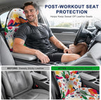 Car Seat Towel Cover 2 Pack for Front Seats, Sweat Absorbent Car Seat Protector with Non-Slip Backing, Waterproof Towel Car Seat Covers for Runners, Gym, Swimming, Beach, Desert Cactus - Image 4