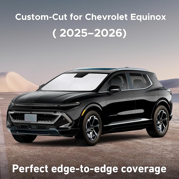 EcoNour Windshield Sunshade Compatible for Chevrolet Equinox 2025 2026 | Sun Visor for Front Windshield & Window Sun Shade Cover, UV Heat Blocker & Protector, Car Accessories - Image 2