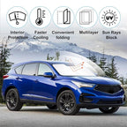 Windshield Sun Shade Sunshade for 2019-2026 A-c-u-r-a R-DX | Full covered for windshield, Foldable & Durable, Block UV Rays, Reduce Heat, Easy to install, Keeps Car Cooler - Image 2