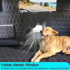 Meginc Dog Seat Covers for Back Seat, Dog Car Seat for Tesla Model 3, 100% Waterproof Pet Seat Cover Protects from Scratches, Scuffs, Hammock for Tesla with Mesh Window & Headrest Protection - Image 3