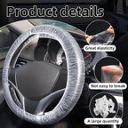 200PCS Disposable Steering Wheel Covers,Disposable Steering Wheel Protector with Elastic, Applicable to Cars, Trucks, Vans (200) - Image 2