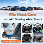 2-in-1 Steering Wheel Tray and Car Seat Gap Organizer for Drivers, Adjustable Food Tray and Laptop Desk Table for Eating, Working, Writing, Road Trips, Fits Most Cars, SUVs and Minivans - Image 2