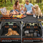 IJVAE SUV Cargo Liner for Dogs, Waterproof Dog Trunk Cover with Bumper Flap Protector, Pet Cargo Mat for SUVs Sedans Vans, Non-Slip Scratchproof Dog Seat Cover，Large Size Universal Fit, Black - Image 6