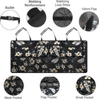 Femuar Car Trunk Organizer, Large Capacity Backseat Trunk Organizer (42"*18"), Collapsible Car Storage Bag with 8 Pockets - Hibiscus - Image 4