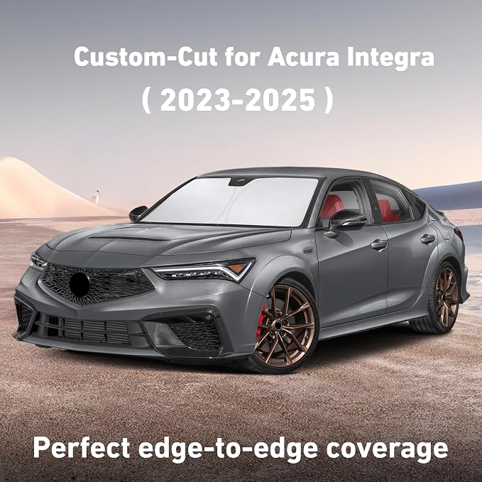 EcoNour Windshield Sunshade Compatible for Acura Integra 2023 2024 2025 | Sun Visor for Front Windshield & Window Sun Shade Cover, UV Heat Blocker & Protector, Car Accessories - Image 2