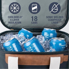 CleverMade Malibu Luxe Collapsible Cooler, 18 Can (25 lbs) - Leeward Navy | Keep Drinks Cold Without Hard-Cooler Bulk | Layered Insulation, Leak-Resistant Liner, and Adjustable Strap Simplify Travel - Image 3