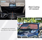 USA Flag Custom Windshield Sun Shade Cover Uv Protection Sunshades for Auto Car Interior Accessories - Image 5