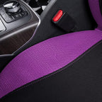 Flying Banner Butterfly car seat Covers ful Set Fashion Universal Lady Woman Female Rear Bench Split Colorized (2 Fronts, Purple) - Image 7