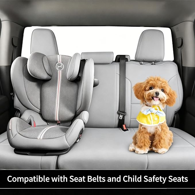Custom Fit Seat Covers Full Set for Chevy Silverado/GMC Sierra 1500 (2019-2026) and 2500HD/3500HD (2020-2026)-CrewCab,No Rear Seat Storage,Fully Covered,Waterproof Leather Truck Seat Protector(Grey) - Image 2