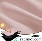 RYB HOME 100% Blackout Short Curtains for Small Window, Thermal Insulated | Total Room Darkening, Noise Reducing, Curtains for Kitchen Bathroom Basement, W42 x L48, Baby Pink, 2 Panels - Image 7