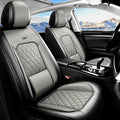 for Subaru Forester 2009-2026 Car Seat Covers, Full Set, Gray | Luxury Full Coverage Leather Seat Protectors, Waterproof Breathable, Non-Slip, Easy to Install, Airbag Compatible, All-Season by Unknown