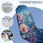 Sea Turtle Print Towels for Car Seats After Gym Hibiscus Jellyfish Print Car Seat Towel Covers Front Seats Universal Front Seat Covers for SUV Sedan Truck - Image 6