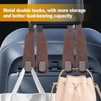 Car Purse Hook Purse Hook for Car Seats Headrest Car Seat Hooks,Heavy Duty Vehicle Organizer for Handbags, Groceries, Purses, Keep Car Tidy (Brown, 2 Pack) - Image 4