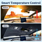 [2026 Upgraded] Windshield Sun Shade Umbrella(Large-57 L x 32" W) | Front Window Sunshade with Thermo Shield Fabric, Foldable Car Sun Visor for Heat Reduction and Interior Protection - Image 9