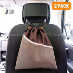 GNEGNI 2PCS Hanging Car Garbage Can - Waterproof Leakproof Trash Bag | Car Trash Can with Durable Leakproof Lining, Keeps Vehicle Clean and Neat - Image 2