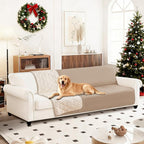 Waterproof Couch Covers for Pets, Waterproof Dog Bed Cover, Anti-Slip Soft Dog Blankets, Couch Cover for Dogs Washable, Pet Blanket for Puppy Large Dogs Cat (82x120 Inch, Khaki) - Image 8