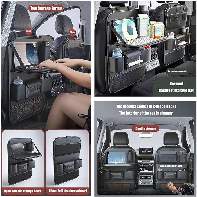 1 Pack - Car Organizer, Back Seat Car Organizer, Back Seat Organizer, Seat Back Organizer.(Black) - Image 3