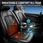 Fit Liberty Seat Covers Custom Fit for Jeep Liberty 2002-2012, Front Pair | Premium Leather Full Coverage Protectors, Waterproof, Breathable, Scratch Resistant, Easy Wipe, Airbag Compatible, Black - Image 5