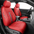 Custom Fit Bling Diamond Seat Covers for Honda CRV 2023-2026 | Full Set 5 Seats Faux Leather Automotive Glitter Crystal Sparkle Strips for Cute Women Girl, Red by AOMSAZTO