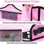 Kids Travel Tray for Car, Girl's Safety Seat Table | Weight-Relief Strap, Non-Skid Silicone Base, Waterproof Dining/Craft Mat, Carseat/Airplane Lap Desk - Image 6