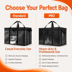 NZ home Insulated Food Bag, Portable Cooler Tote (3XL, Orange, 1 Pack) | Large thermal bag, For cold & hot food, Soft sided cooler, Heavy duty carrier, Grocery shopping, Food delivery, Catering bag - Image 7
