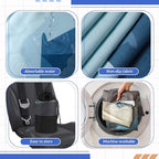 1 Pack Car Seat Towel Cover with Storage Bag, Grizzly Guide Style | 63 x 32 in Car Towel Seat Cover Non Slip Waterproof, Gym Workout Swimming Running, Machine Washable Sweat Absorbent Protector - Image 3