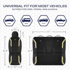Skechers Memory Foam Car Seat Covers, Air Cool Mesh Thick Seat Covers, Car Seat Full Sets Airbag Compatible, Automotive Comfort Protection for Most Cars,Vans,Trucks, SUVs,Beige - Image 6