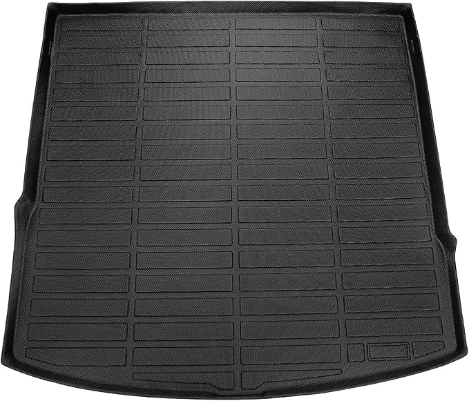 Cartist Cargo Liner Compatible with 2020-2023 2024 Volkswagen VW Atlas Cross Sport (5 Passenger Models Only) All Weather Rear Trunk Mat Waterproof Black TPE by cartist