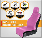 Gear Pink Premium Universal Fit Waterproof Stain Resistant Car Seat Cover Neoprene Non-Slip Bucket Seat Dog Sweat Proof Protector Save Your Leather Cloth Seats Automotive Van Truck SUV Sedan - Image 6