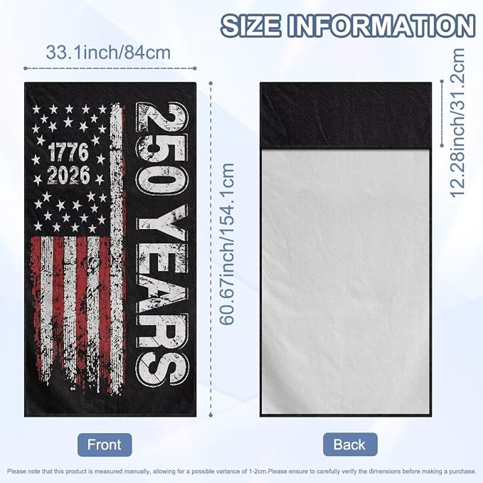 Horeset Vintage American Flag Car Seat Towel Cover – Patriotic Design Sweat Proof Seat Protector, Quick-Dry & Breathable for SUV Trucks Cars Sedan Van 250th Anniversary - Image 9