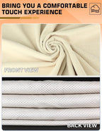 Towel Car Seat Covers for Sweat Protection, GRS Certified Recycled Microfiber Absorbent Front Seat Protector, Non-Slip Washable Universal Fit for Sedans SUV Minivans(2 Pack,Beige) - Image 6