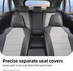 Lolcar Rav4 Seat Covers Custom Fit for Toyota Rav4 (for Hybrid) 2019-2025 LE,XLE,XLE Premium,Limited,Woodland Edition, Leather Truck Seat Cover Full Set for SUV,Faux Leather(Black/Gray) - Image 8