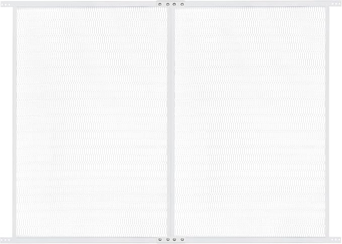 Guardian Steel Pet Grille Screen Door Protector for Dogs Pets Cats Scratch Protector Replacement (White, 48 inch) Screen Door Guard Pet Proof Rv Screen Door Grill Guards by GuardianBuilt