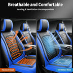 for Subaru Outback 2007-2026 Car Seat Covers, Full Set, Blue | Luxury Full Coverage Leather Seat Protectors, Waterproof Breathable, Non-Slip, Easy to Install, Airbag Compatible, All-Season - Image 6
