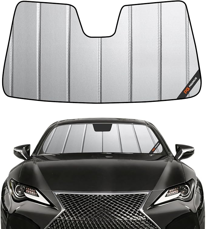 Pigenius Windshield Sunshade for Lexus RC 2023-2025, IS300/IS350/IS500 2021-2026 Front Window Sun Shade - Safeguard by Pigenius