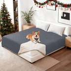 Waterproof Dog Blanket, Non-Slip Soft Pet Bed Cover, Couch Cover for Dogs Washable, Protects Sofa, Furniture, Crate, Car, Tear Resistant Leakproof Pet Blanket (52x82 Inch, Dark Grey) - Image 8