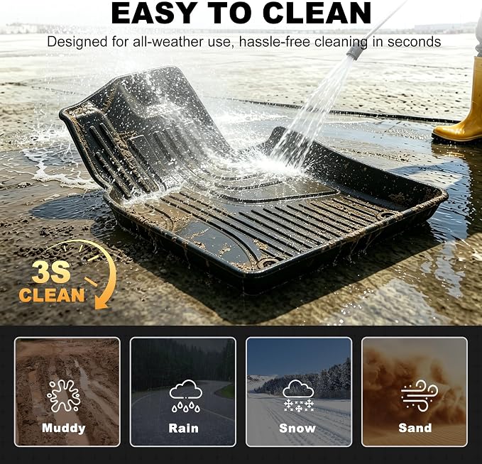 Floor Mats for Toyota Camry 2018-2024 FWD Gas, Floor Liners & Cargo Liner | Not for AWD or Hybrid. Custom Fit Car Mats All-weather Protection Waterproof Easy to Clean Heavy Duty - Image 6