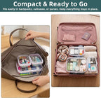 Clear Hard Shell Zipper Cases(3 Packs), Plastic Hard Sided Zippers Pouches Clear Hardshell Pencil Case For Storage, Diaper Bag Organizer Bliss Bins 2*Small/1*Medium - Image 5