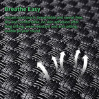 Fit Frontier Car Seat Covers for Nissan Frontier 2009-2025 2026-Upgraded Premium Breathable Cooling Ice Silk Leather Seat Covers,All-Weather Breathable Seat Cushion Protector,Full Set,Black - Image 6