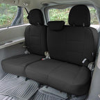 FH Group Custom Fit Car Seat Covers Specifically Made for 2011-2020 Toyota Sienna 7 Passenger, Car Seat Cover 3rd Row, Automotive Seat Covers in Black Faux Leather, Waterproof and Washable Seat Covers - Image 3