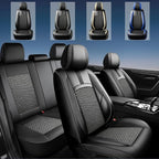 Fit Frontier Car Seat Covers for Nissan Frontier 2009-2025 2026-Upgraded Premium Breathable Cooling Ice Silk Leather Seat Covers,All-Weather Breathable Seat Cushion Protector,Full Set,Black - Image 2