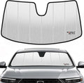 2023-2026 Accord Windshield Sun Shade Compatible for 2023-2026 Honda Accord Silver Reflective Foldable Front Sun Visor Sunshade Protector with Storage Bag Keep Interior Cool by BasaltAuto