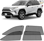 CLIM ART Magnetic Car Window Shades for Toyota RAV4 2019-2025 – Custom-Fit Sun Blocker Curtains, Side Window Covers, Essential Car Accessories for Camping, Baby and Privacy Protection - MS0177 by CLIMART