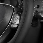 SEG Direct Black Microfiber Leather Auto Car Steering Wheel Cover 15 inch | Universal Medium Standard Size 14.5"-15" (37-39cm) for Car Truck SUV, Anti-Slip Comfortable Grip Auto Interior Accessories - Image 7