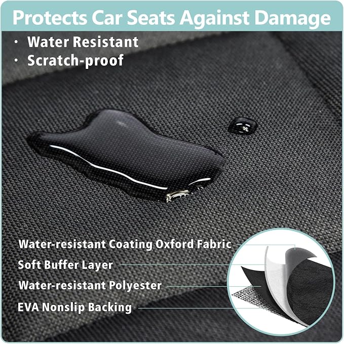 SUV Cargo Liner for Dogs - Trunk Cover with Bumper Flap Protector | Waterproof Pet Cargo Cover with Side Flaps, Dog Car Seat Cover with Non-Slip Trunk Mat, Prevents Scratches Pet Hair Mud Dirt - Image 3