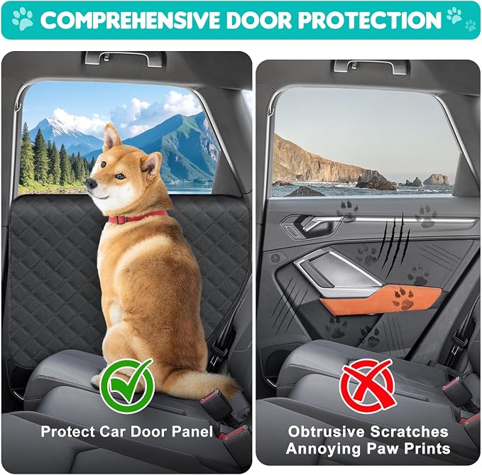 Dog Car Door Protector, 2 Pack Oversized Thickened Door Protectors for Dogs and Pets, Scratch-Resistant, Waterproof, Stain-Resistant Door Covers for Car/SUV/Truck, Universal Size - Image 3